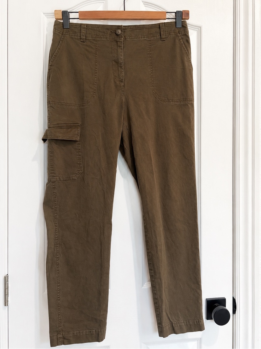 Talbots Olive Cargo Utility Pants Y2K | Size 8